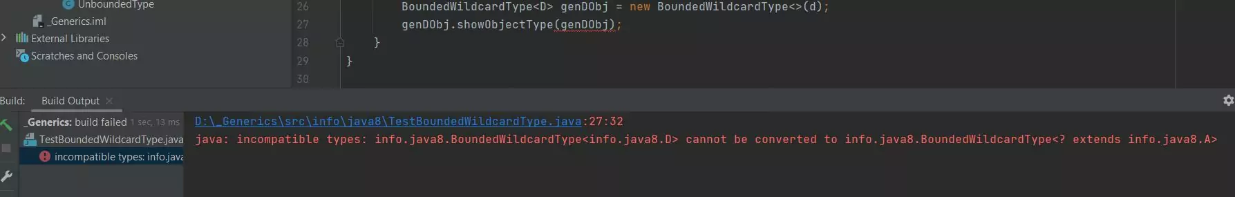 Rebuild test bounded wilcard type class Rebuild test bounded wilcard type class