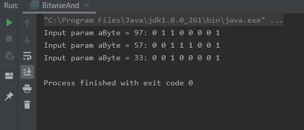 run bitwise and run bitwise and