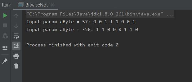 run bitwise not run bitwise not