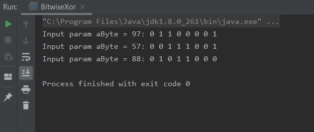 run bitwise xor run bitwise xor