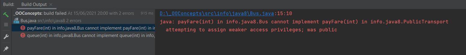 run Bus class implementation run Bus class implementation