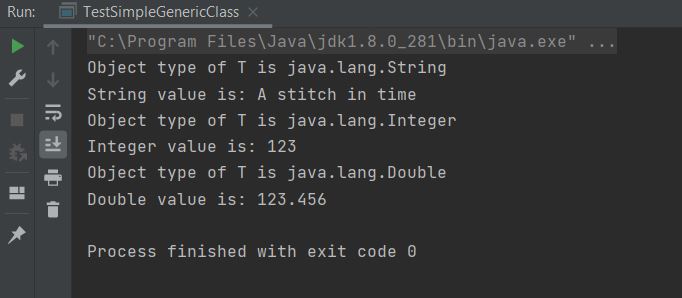 Run generic class Run generic class