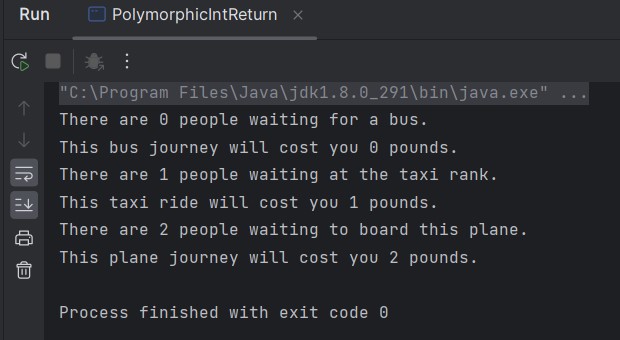 run Polymorphic Array run Polymorphic Array