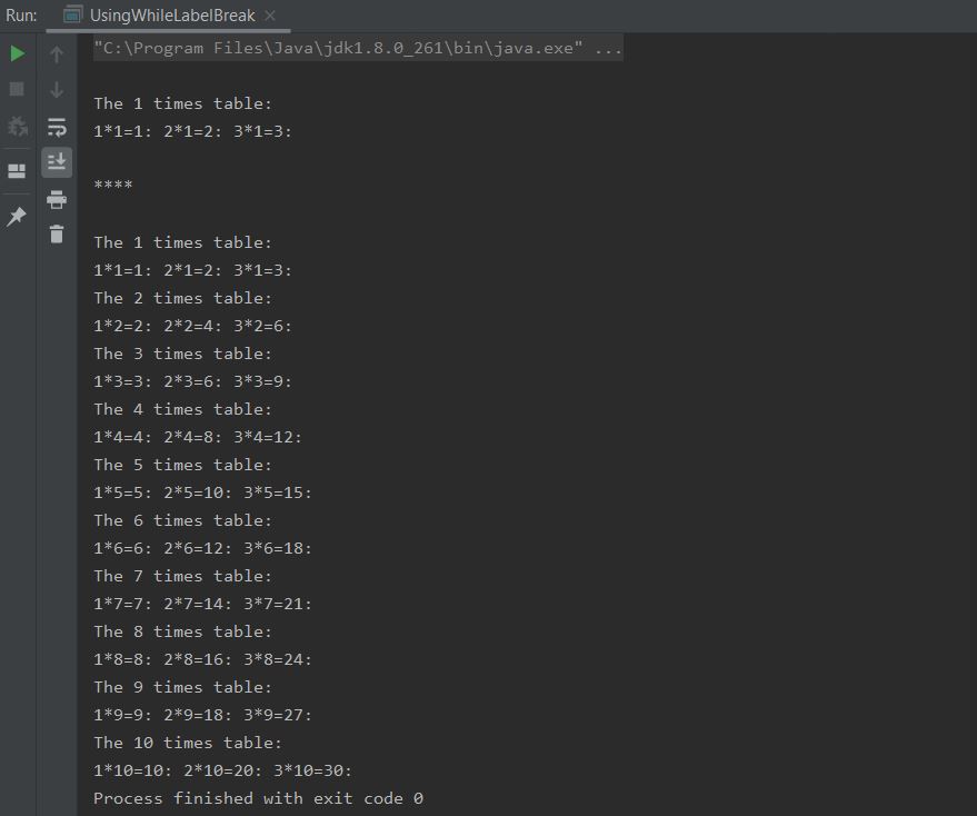 run while using label break run while using label break